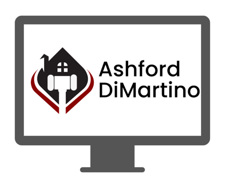 Image of a computer screen displaying the Ashford DiMartino logo.